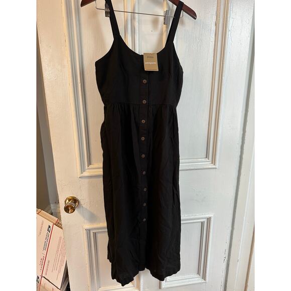 NEW Patagonia Garden Island Dress Sz Small Black - Picture 7 of 12